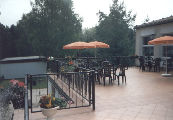 Die Hotel-Terrasse